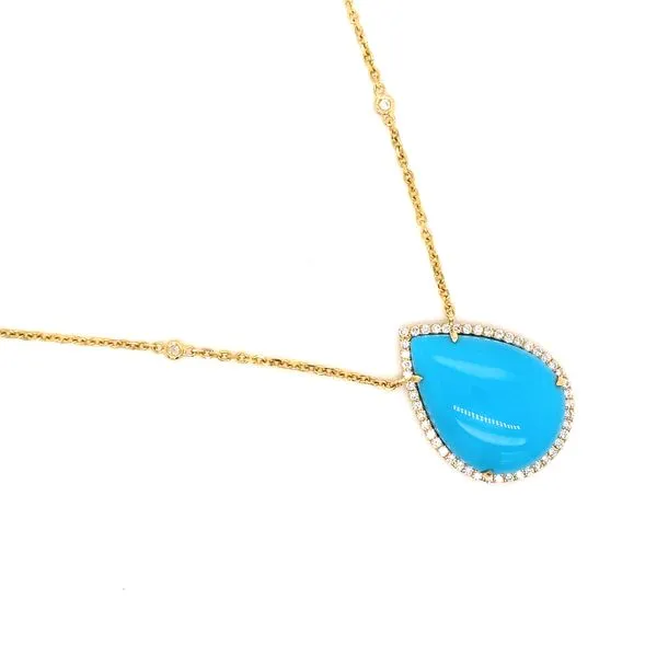 Lady's Colored Stone Necklace 18 Karat Yellow Gold Brax jewelers Image 4 Brax Jewelers Newport Beach, CA