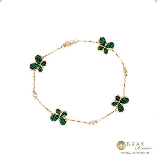 0.11 Lady's Colored Stone Bracelets 14 Karat Yellow Gold TD0839-304 - Brax jewelers Brax Jewelers Newport Beach, CA