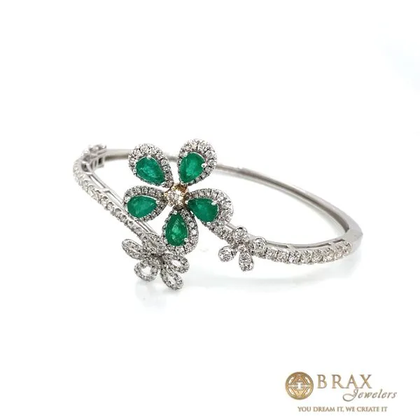 1.88 Lady's Colored Stone Bracelets 14 Karat White Gold BD4542-302 - Brax jewelers Image 2 Brax Jewelers Newport Beach, CA