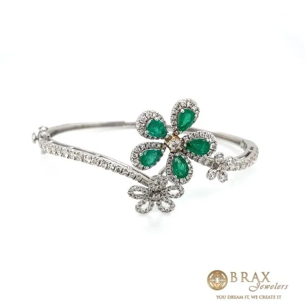 1.88 Lady's Colored Stone Bracelets 14 Karat White Gold BD4542-302 - Brax jewelers Brax Jewelers Newport Beach, CA