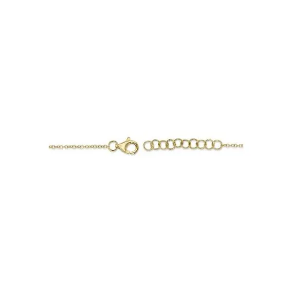 Lady's 14 Karat Yellow Gold Bracelet With 0.09Tw Round Natural Diamonds, And 0.57Ct Black Onyx Heart Pendant SC55019297 - Brax jewelers Image 3 Brax Jewelers Newport Beach, CA