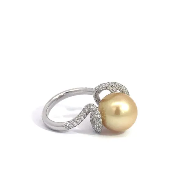 1.71 Lady's Pearl 18 Karat White Gold Ring Image 3 Brax Jewelers Newport Beach, CA