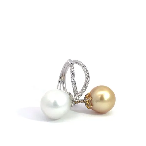 Lady's Pearl 18 Karat White Gold Ring Image 3 Brax Jewelers Newport Beach, CA