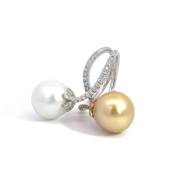 Lady's Pearl 18 Karat White Gold Ring Brax Jewelers Newport Beach, CA