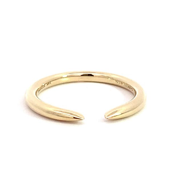Women's Open 14 Karat Yellow Gold Wedding Band Brax Jewelers Newport Beach, CA