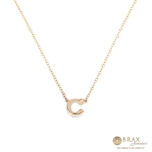 14K Yellow Gold Initial 