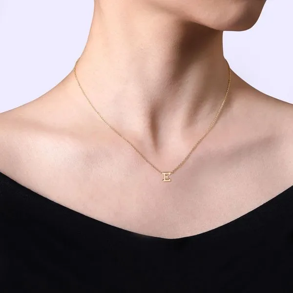 14K Yellow Gold Initial 