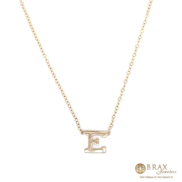 14K Yellow Gold Initial 