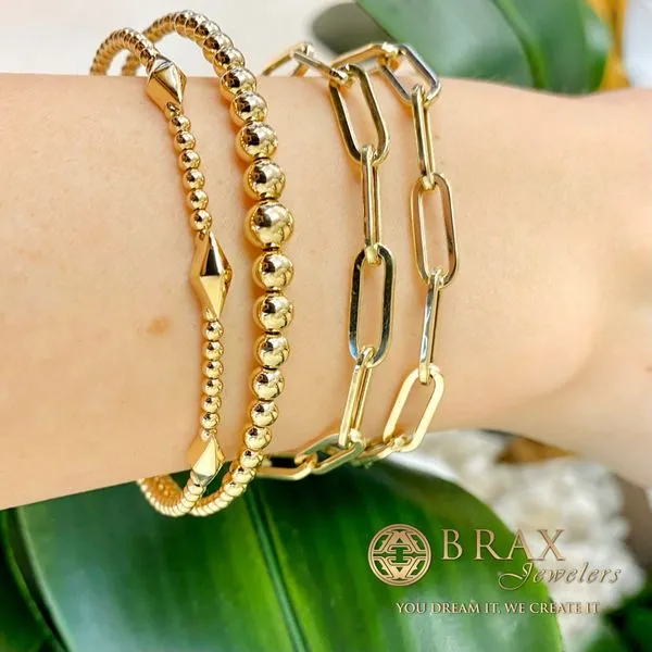 14K Yellow Gold Open Bangle Bracelet Image 4 Brax Jewelers Newport Beach, CA