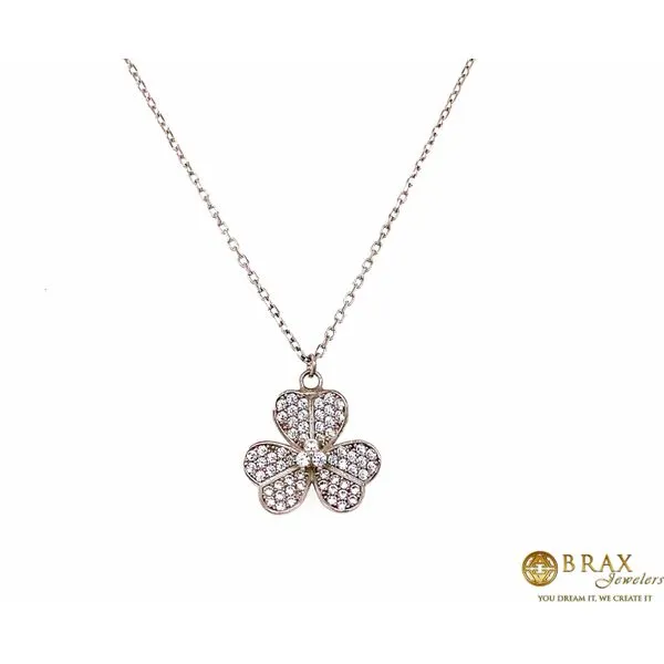 White Flower Silver Necklace Brax Jewelers Newport Beach, CA