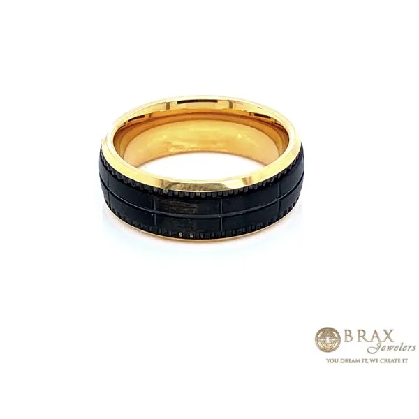 Men's Two tone Wedding Band Brax Jewelers Newport Beach, CA