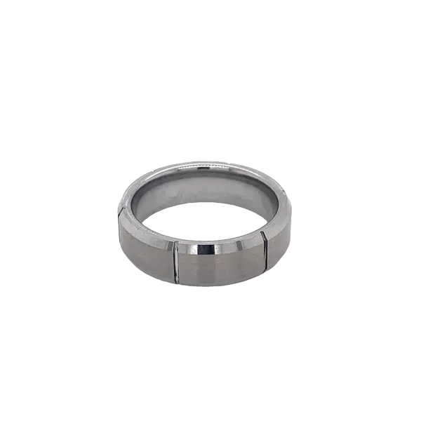 Men's Alternative Metal Wedding Band Image 2 Brax Jewelers Newport Beach, CA