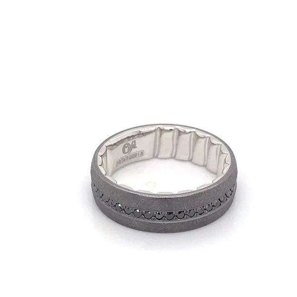 Men's Alternative Metal Wedding Band Image 2 Brax Jewelers Newport Beach, CA