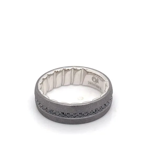 Men's Alternative Metal Wedding Band Image 3 Brax Jewelers Newport Beach, CA