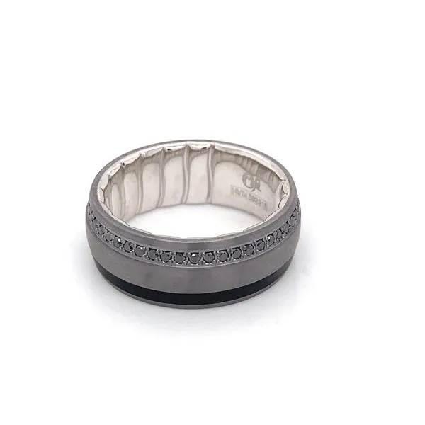 Men's Alternative Metal Wedding Band Image 3 Brax Jewelers Newport Beach, CA