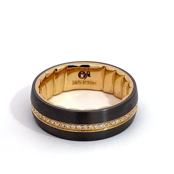 Men's Alternative Metal Wedding Band Brax Jewelers Newport Beach, CA