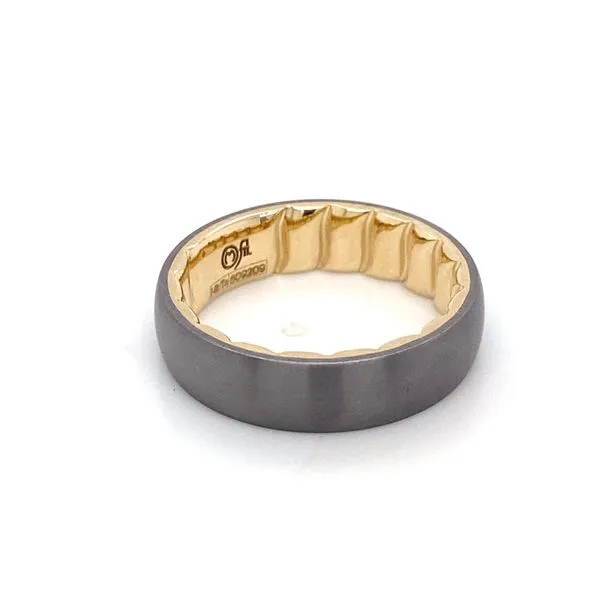 Men's Alternative Metal Wedding Band Image 2 Brax Jewelers Newport Beach, CA