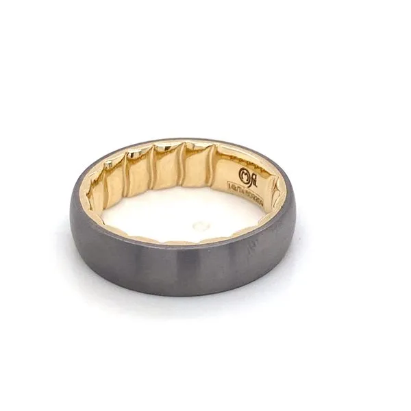 Men's Alternative Metal Wedding Band Image 3 Brax Jewelers Newport Beach, CA
