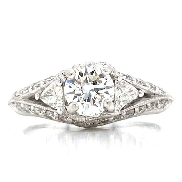 Trillion Accented Diamond Engagement Ring Bryan Jewelry Prattville, AL