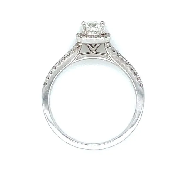 Cushion Halo Engagement Ring Image 4 Bryan Jewelry Prattville, AL