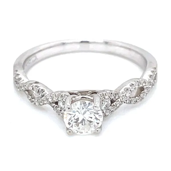 Solitaire with Infinity Shank Image 2 Bryan Jewelry Prattville, AL