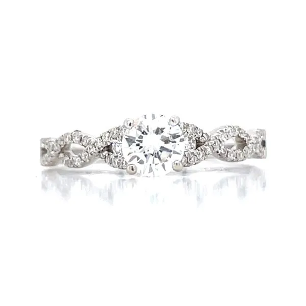 Solitaire with Infinity Shank Image 3 Bryan Jewelry Prattville, AL