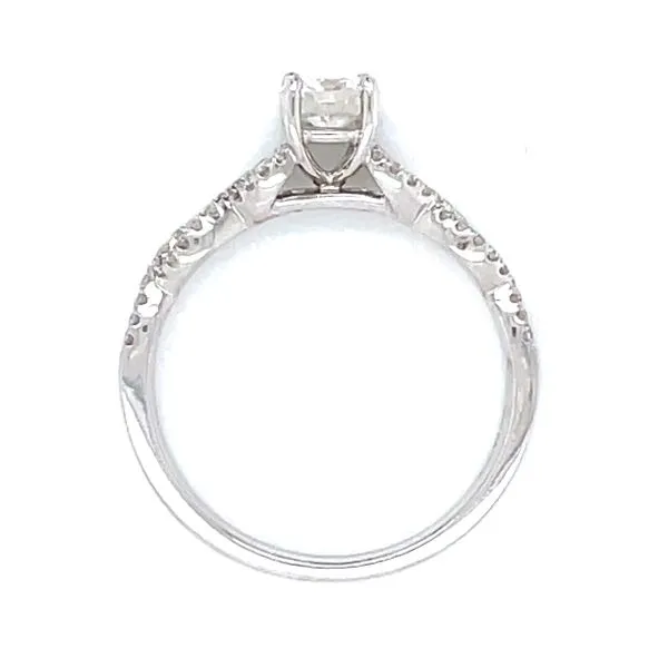 Solitaire with Infinity Shank Image 4 Bryan Jewelry Prattville, AL