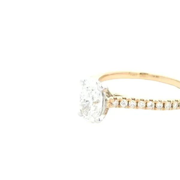 1.23ctw Oval Engagement Ring in 14KY-Mined Diamonds Image 3 Bryan Jewelry Prattville, AL