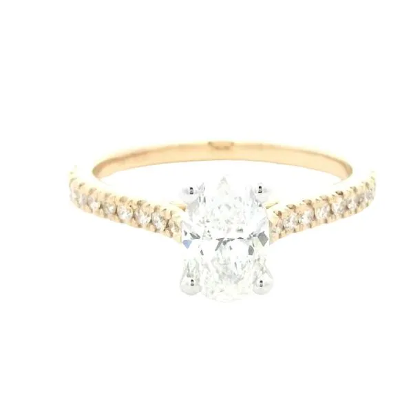 1.23ctw Oval Engagement Ring in 14KY-Mined Diamonds Bryan Jewelry Prattville, AL