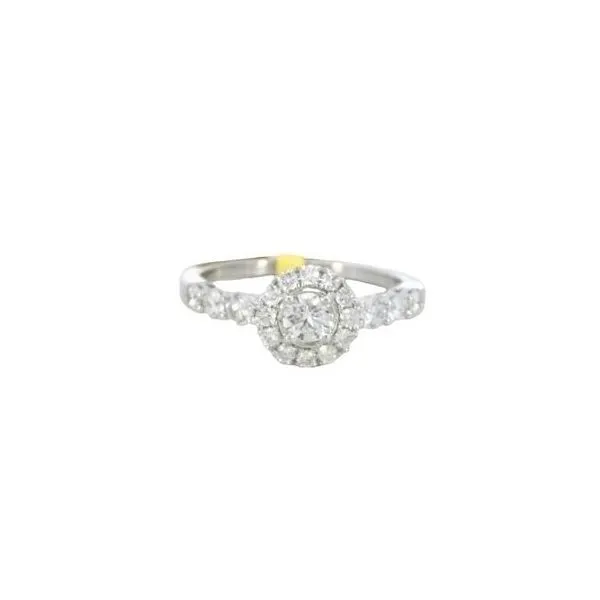 Platinum Diamond Halo Ring Bryan Jewelry Prattville, AL