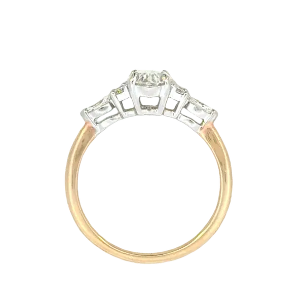 1ct mined oval center GIA 2497584288-1.22ctw -14kw Image 4 Bryan Jewelry Prattville, AL