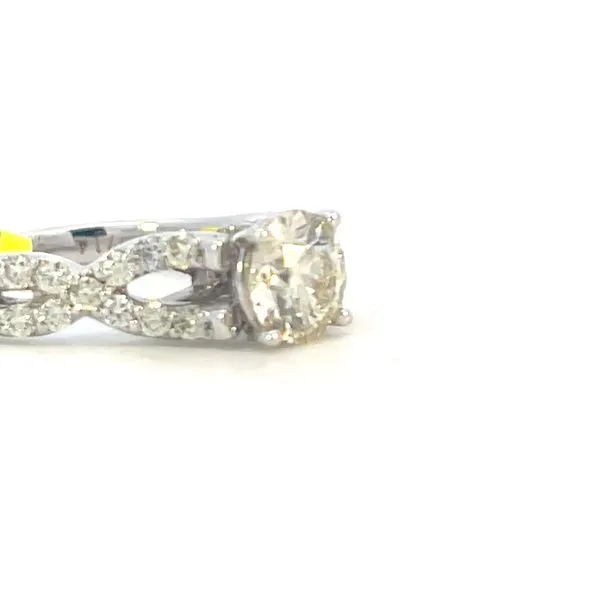 Solitaire engagement with infinity shank-14kw-1.20ctw Image 2 Bryan Jewelry Prattville, AL