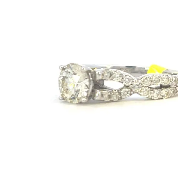 Solitaire engagement with infinity shank-14kw-1.20ctw Image 3 Bryan Jewelry Prattville, AL