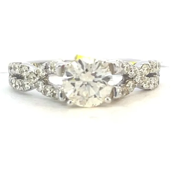 Solitaire engagement with infinity shank-14kw-1.20ctw Bryan Jewelry Prattville, AL