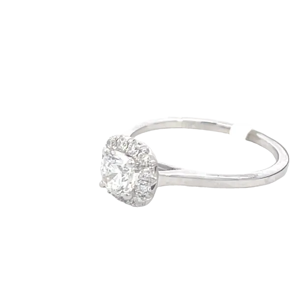 Diamond halo engagement ring-14kw Image 2 Bryan Jewelry Prattville, AL