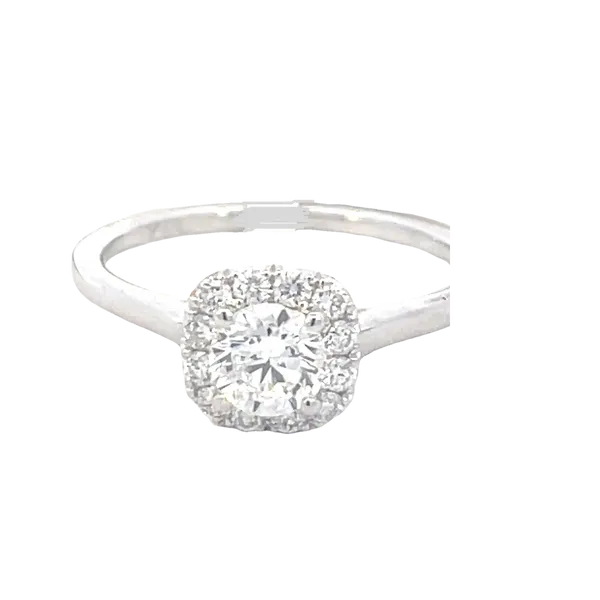 Diamond halo engagement ring-14kw Bryan Jewelry Prattville, AL