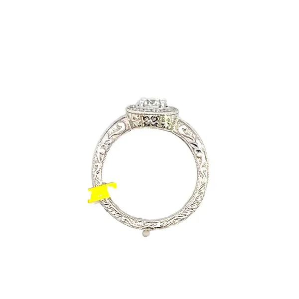 .58ctw Diamond halo engagement ring in 14kw Image 2 Bryan Jewelry Prattville, AL