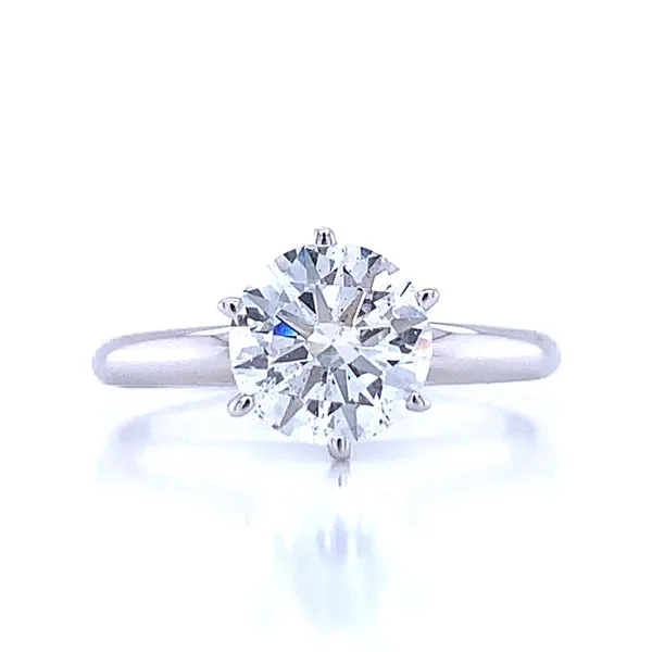 1 1/2 carat Round Solitaire Engagement Ring Image 3 Bryan Jewelry Prattville, AL