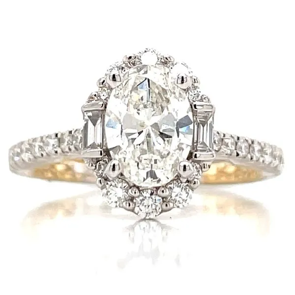 Exceedingly Beautiful Oval Halo Engagement Ring Image 2 Bryan Jewelry Prattville, AL