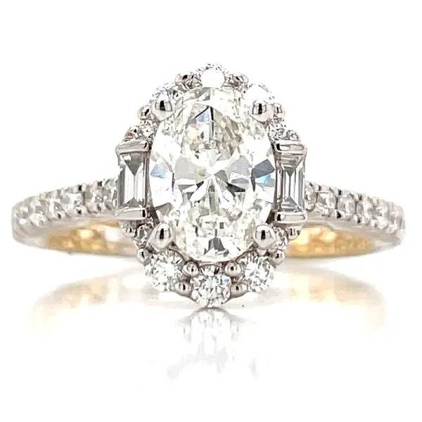 Exceedingly Beautiful Oval Halo Engagement Ring Bryan Jewelry Prattville, AL