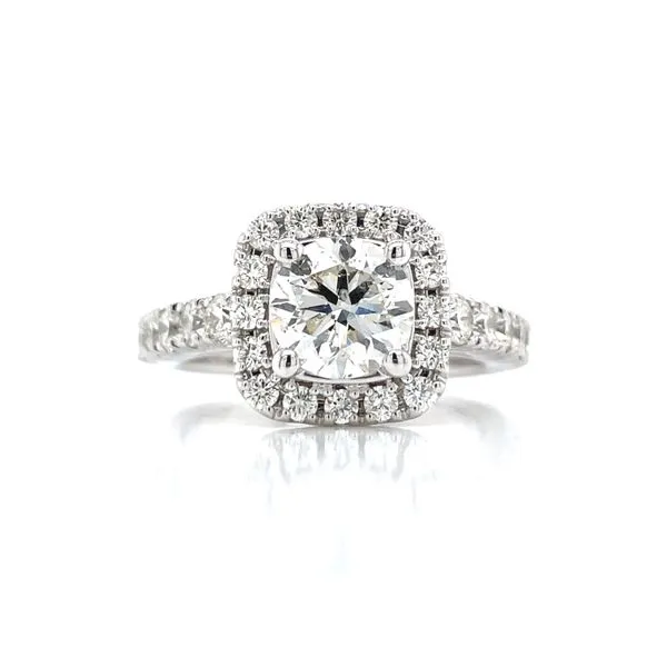 2 1/2ctw Halo Engagement Ring Image 2 Bryan Jewelry Prattville, AL