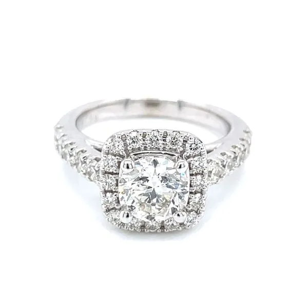 2 1/2ctw Halo Engagement Ring Image 3 Bryan Jewelry Prattville, AL
