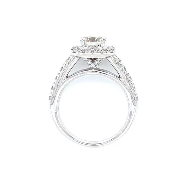 2 1/2ctw Halo Engagement Ring Image 4 Bryan Jewelry Prattville, AL