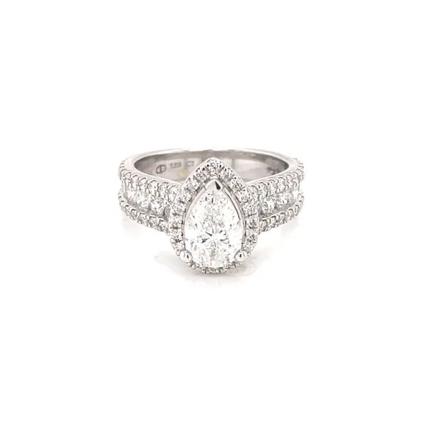 2ctw Pear Cut Engagement Ring in 14kw Image 4 Bryan Jewelry Prattville, AL