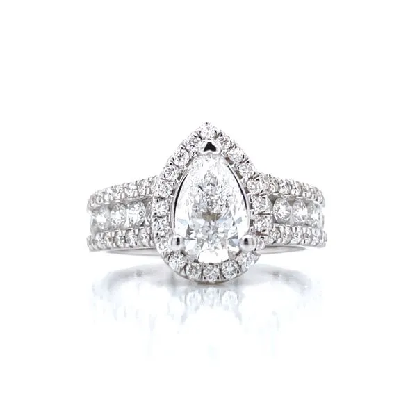 2ctw Pear Cut Engagement Ring in 14kw Image 5 Bryan Jewelry Prattville, AL