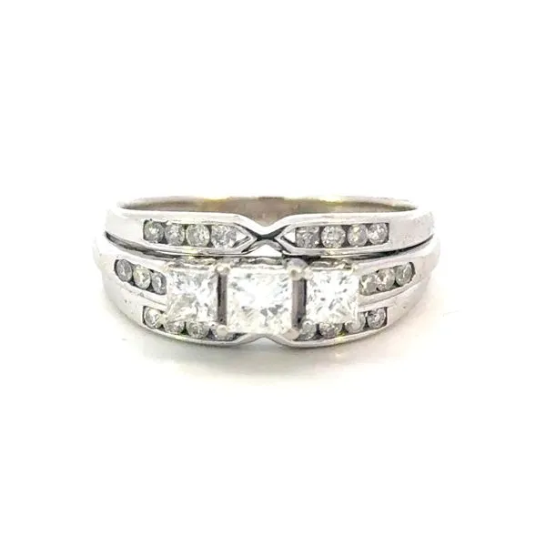 Previously Loved 3 stone Princess with bands Bryan Jewelry Prattville, AL