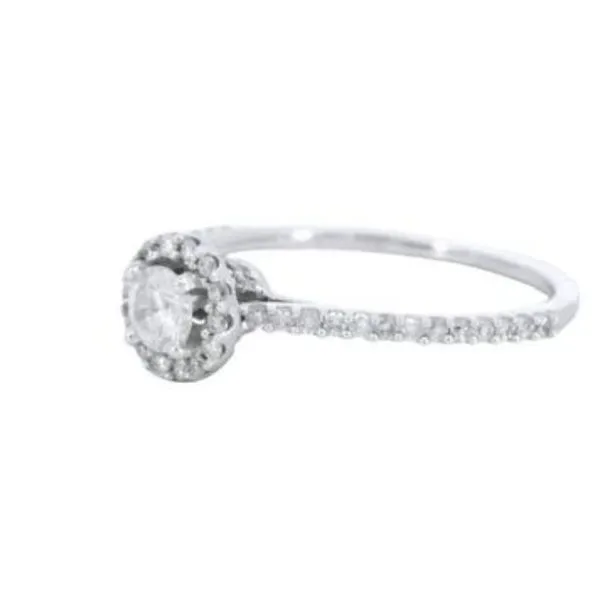 Ladies .5000 Ctw Diamond Ring / 14 Kt W Image 3 Bryan Jewelry Prattville, AL