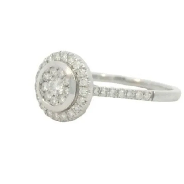 Ladies .5000 Ctw Diamond Ring / 14 Kt W Image 3 Bryan Jewelry Prattville, AL