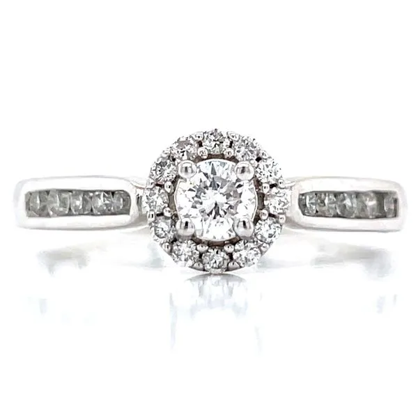Halo Framed Round Diamond Engagement Ring Bryan Jewelry Prattville, AL