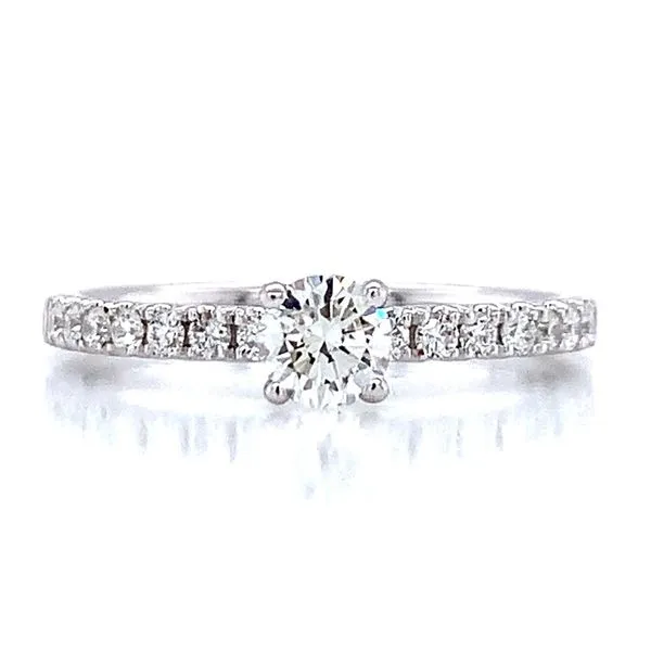 Toast the Romance  Engagement Ring in 14kw Bryan Jewelry Prattville, AL